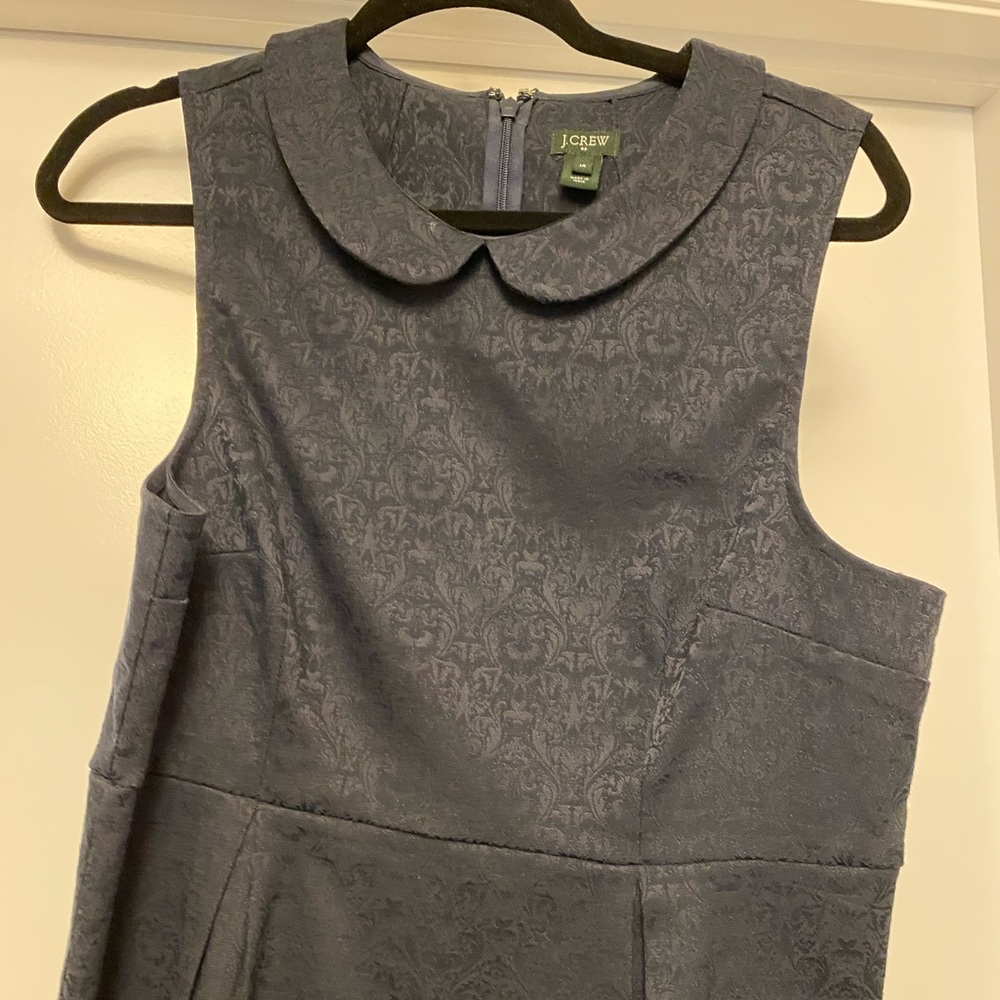 Textured black jcrew peplum top